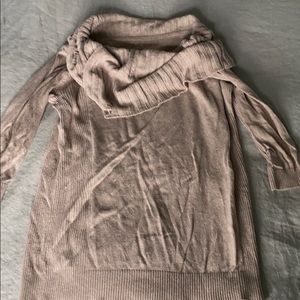 slouchy convertible cowl neck sweater